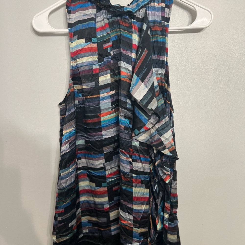 Robert Graham LORENZA Dress Women Size‎ 10 Beaded Collar 100% SILK - Picture 5 of 9